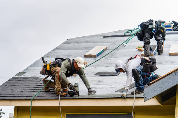 Professional Gutter Installation technician working in New Berlinville, PA